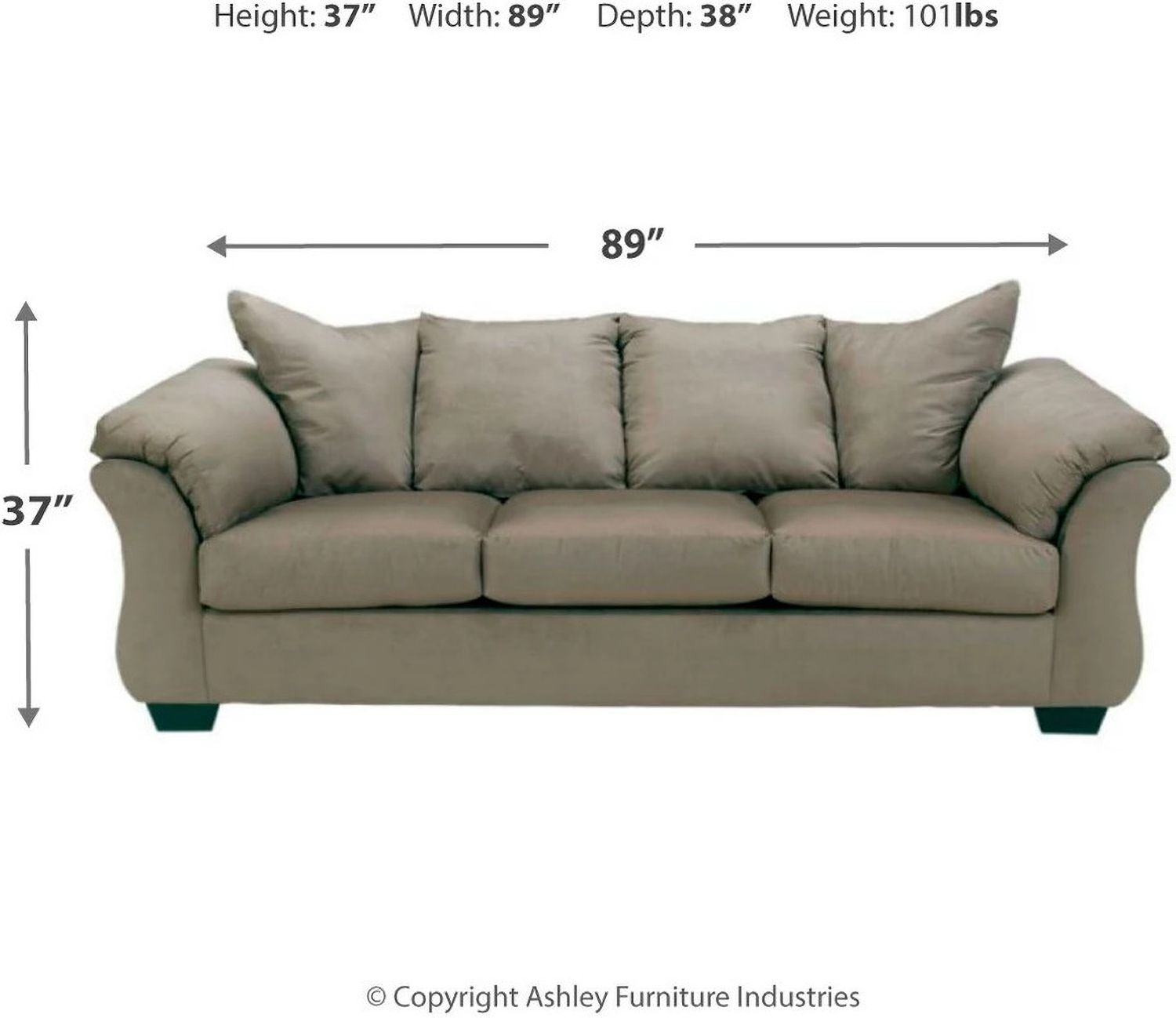 Darcy Living Room Set In Cobblestone 75005U5