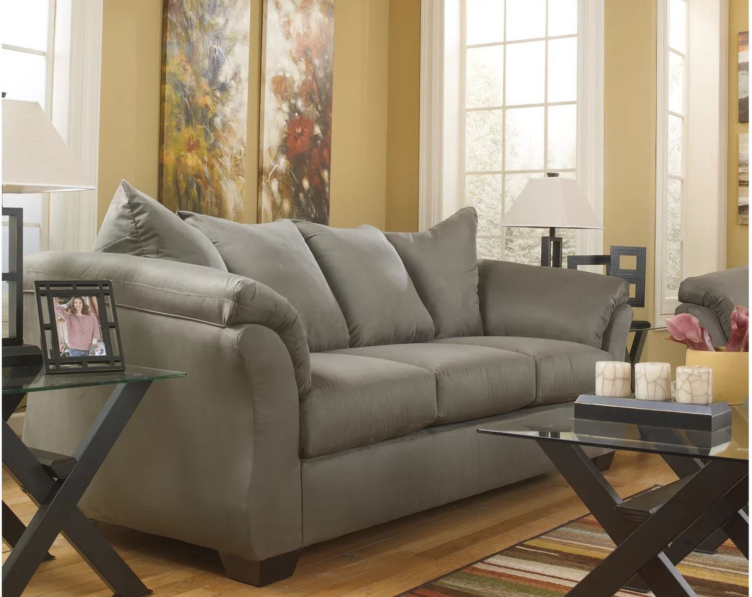 Darcy Living Room Set In Cobblestone 75005U5