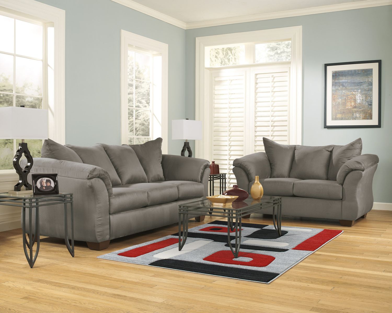 Darcy Living Room Set In Cobblestone 75005U5