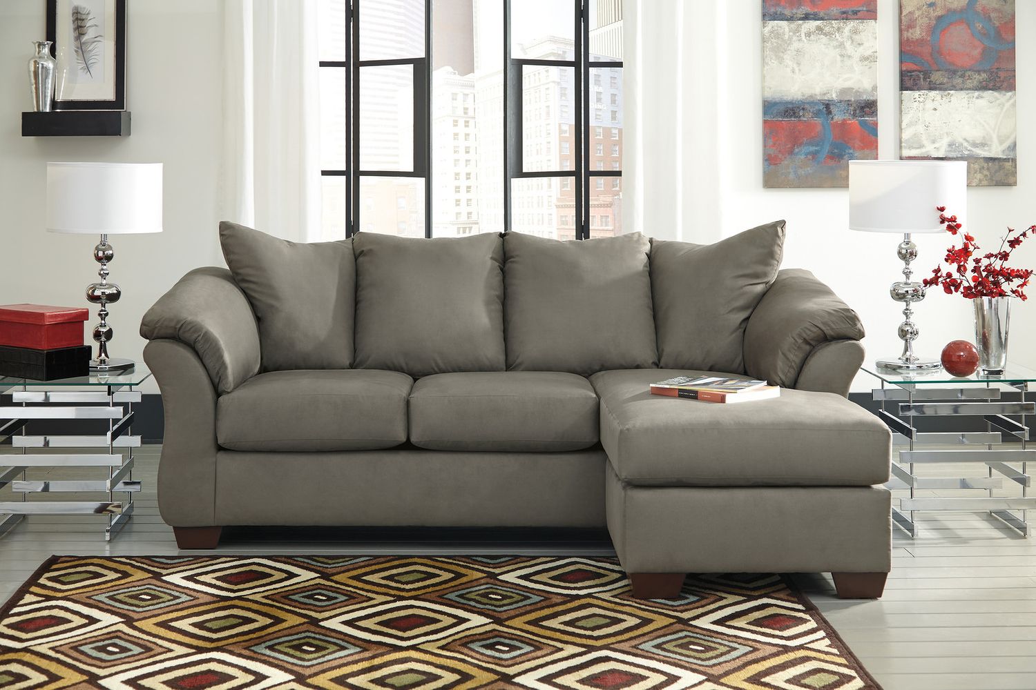 Darcy Living Room Set In Cobblestone 75005U5
