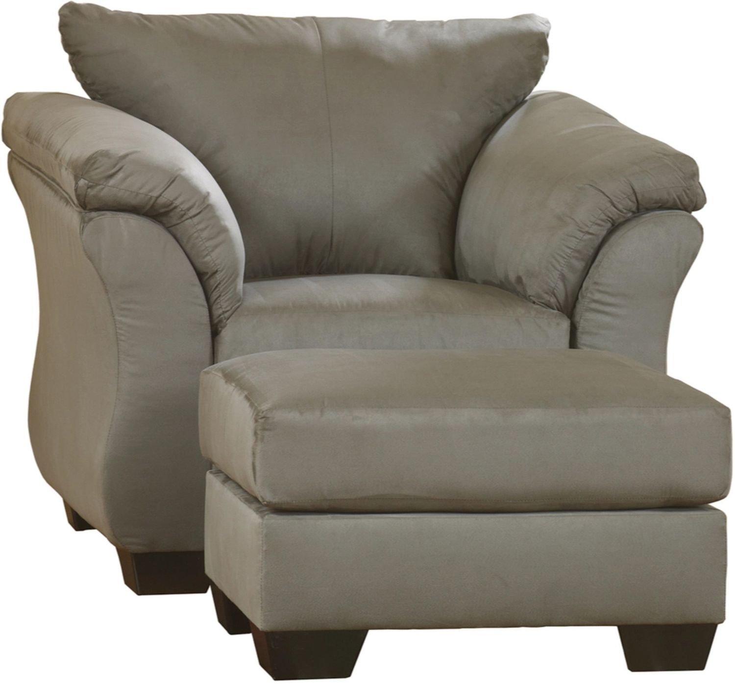Darcy Chair and Ottoman In Cobblestone 75005U7