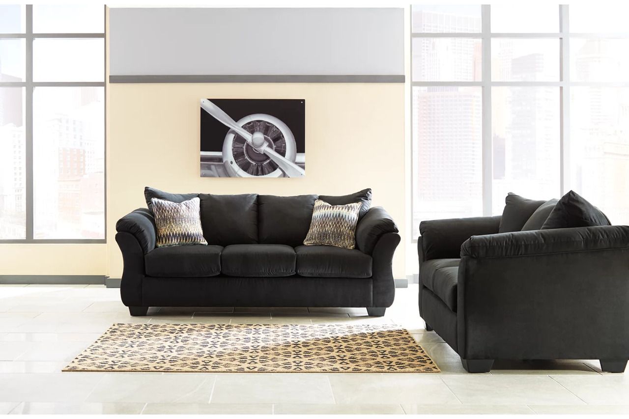 Darcy Black Living Room Set 75008U1