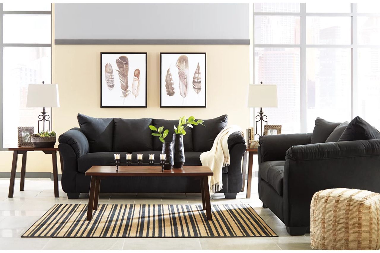 Darcy Black Living Room Set 75008U1