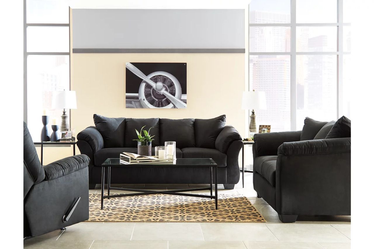 Darcy Black Living Room Set 75008U1