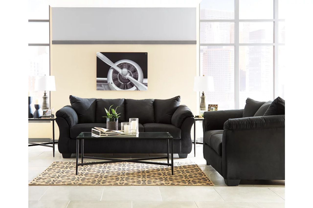 Darcy Black Living Room Set 75008U1