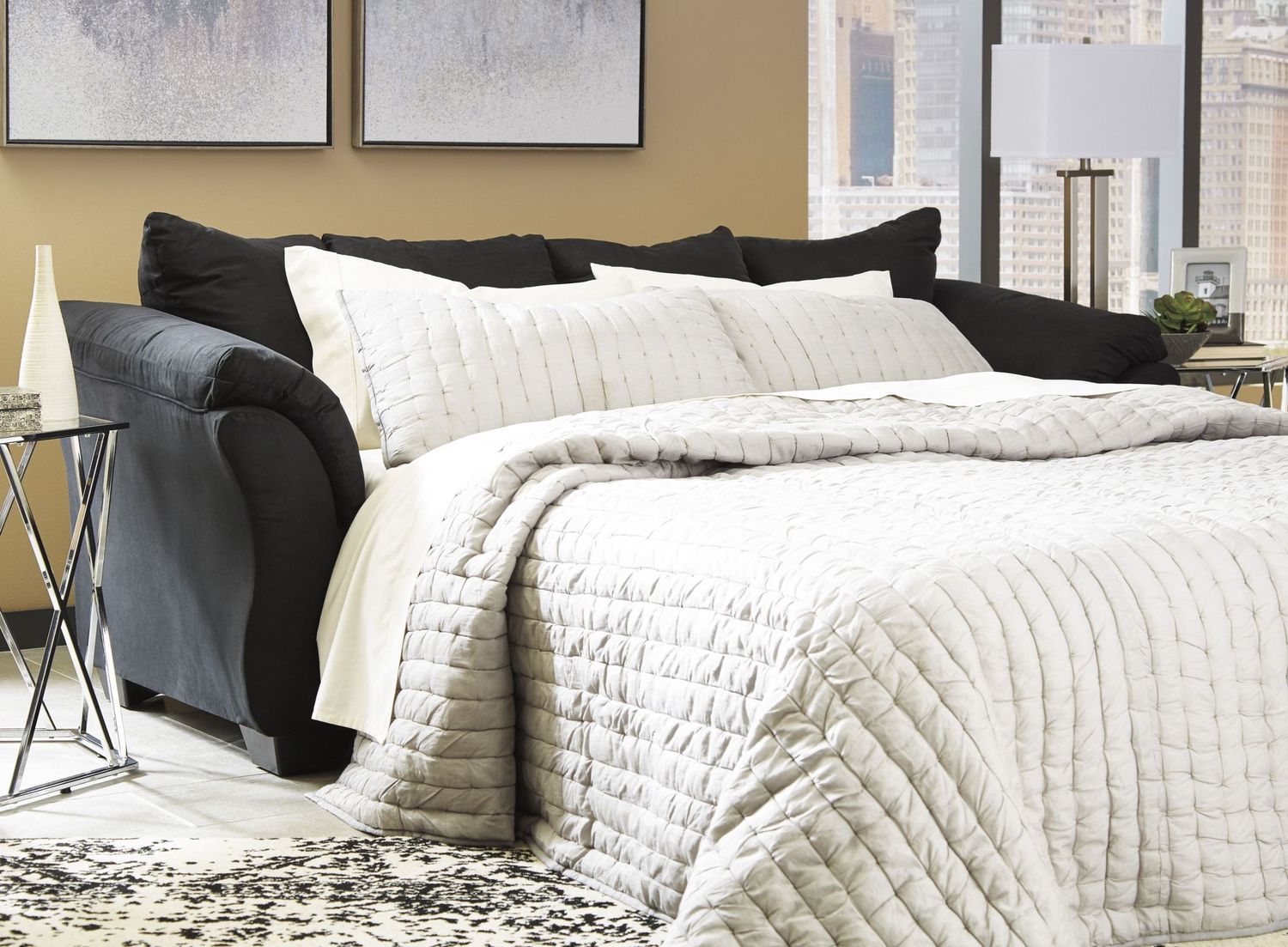 Darcy Black Living Room Set 75008U1