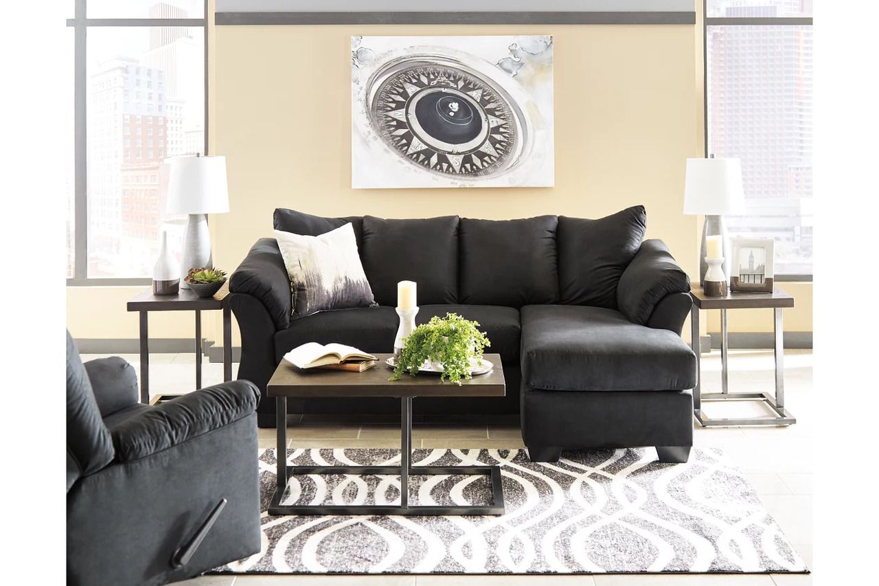 Darcy Black Living Room Set 75008U1