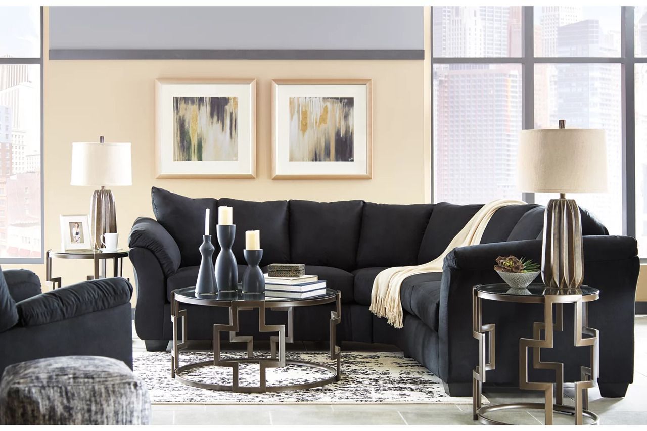 Darcy Black Living Room Set 75008U1