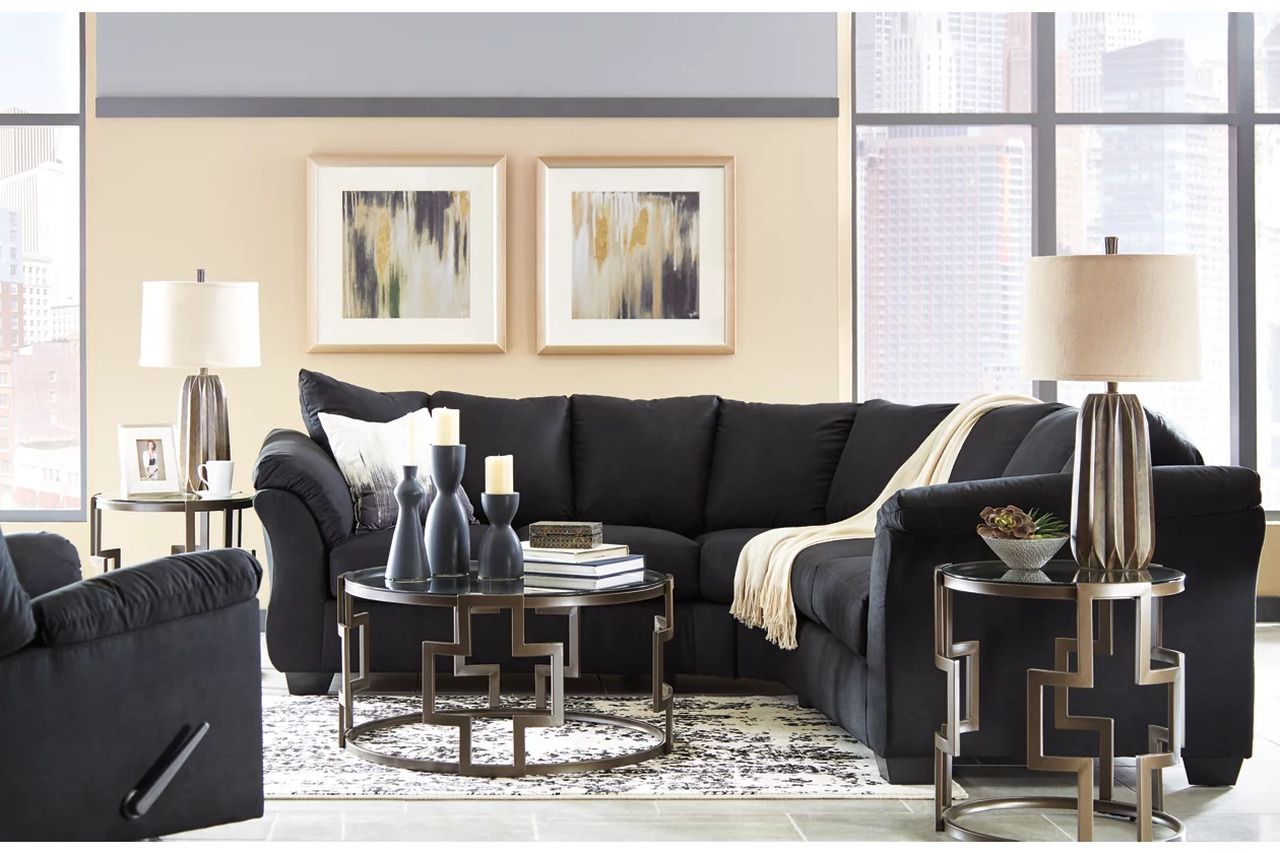 Darcy Black Living Room Set 75008U1