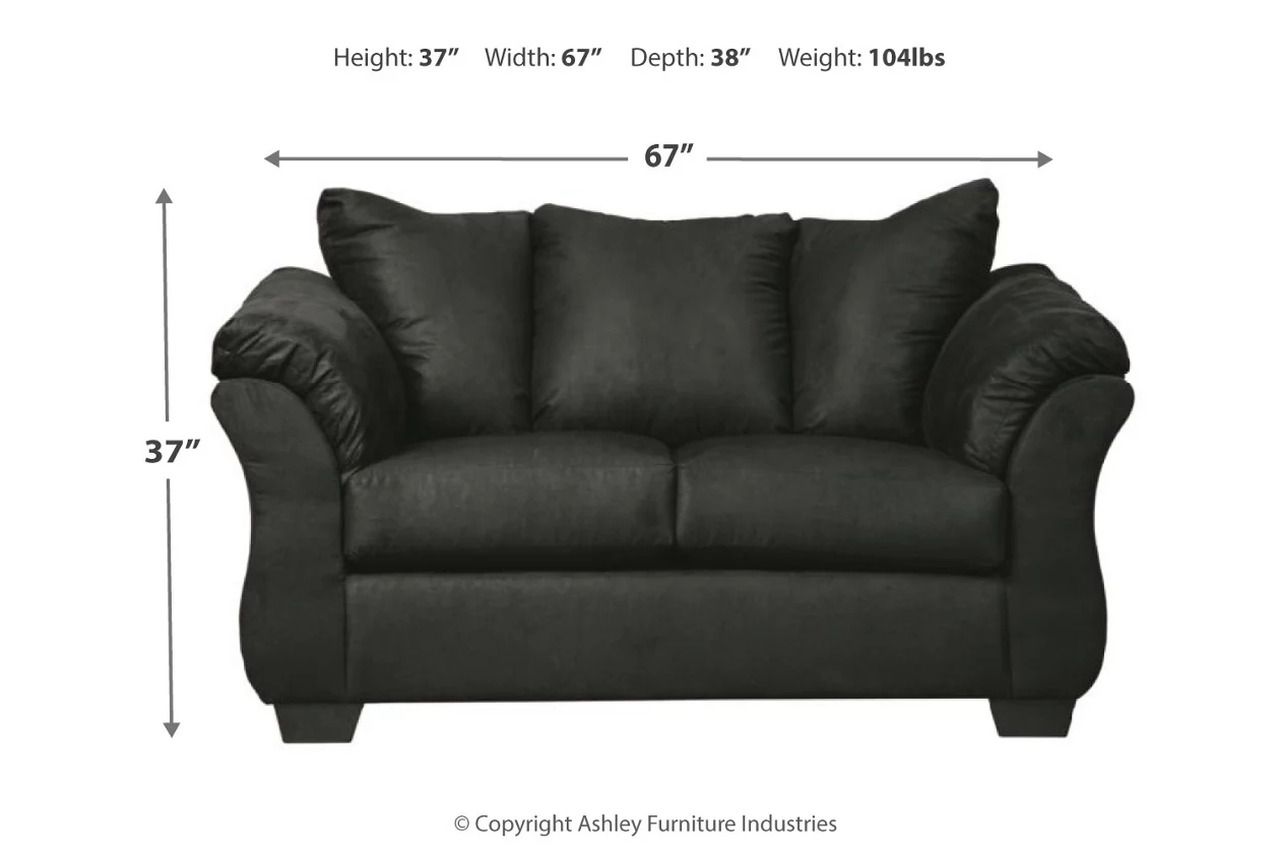 Darcy Black Living Room Set 75008U1