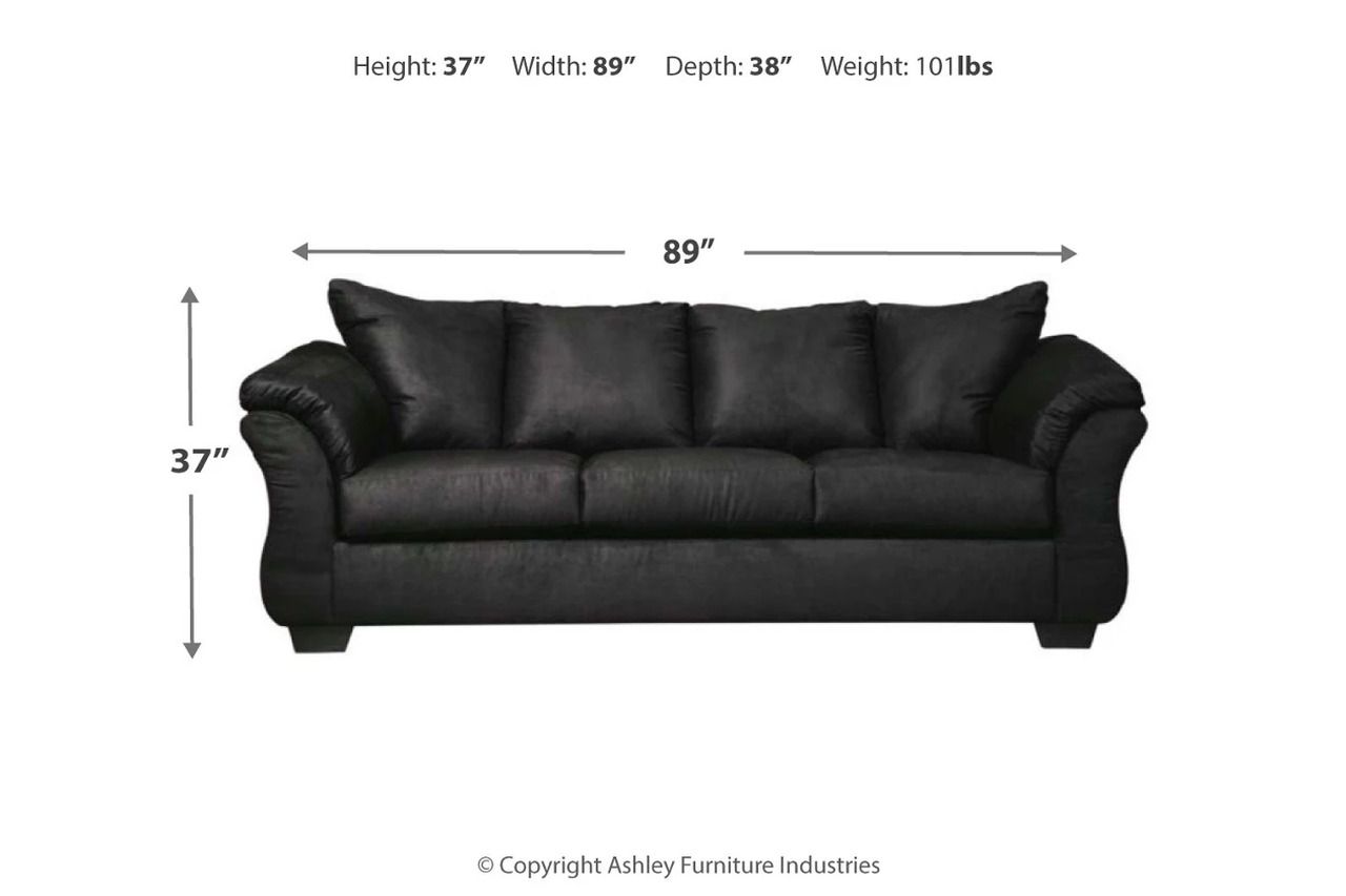 Darcy Black Living Room Set 75008U1