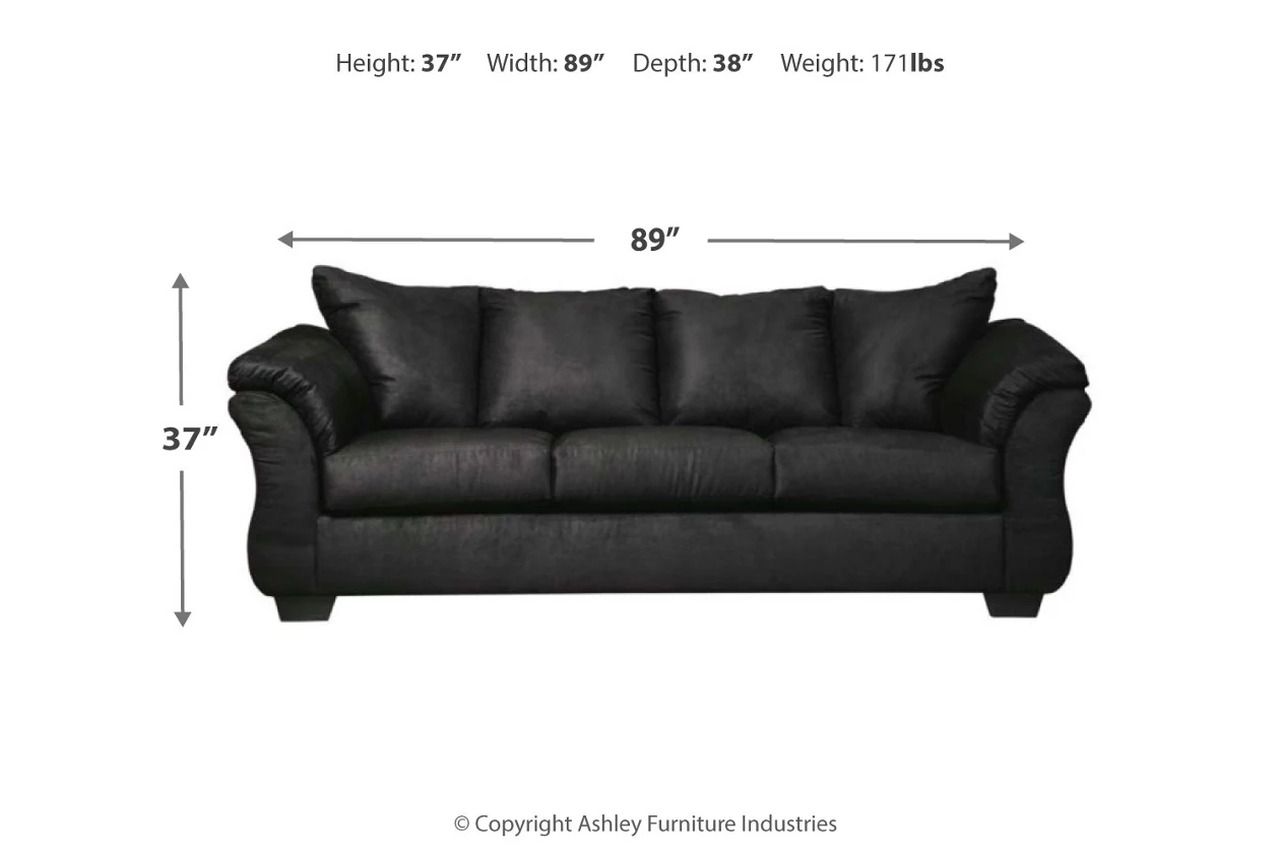 Darcy Black Living Room Set 75008U1