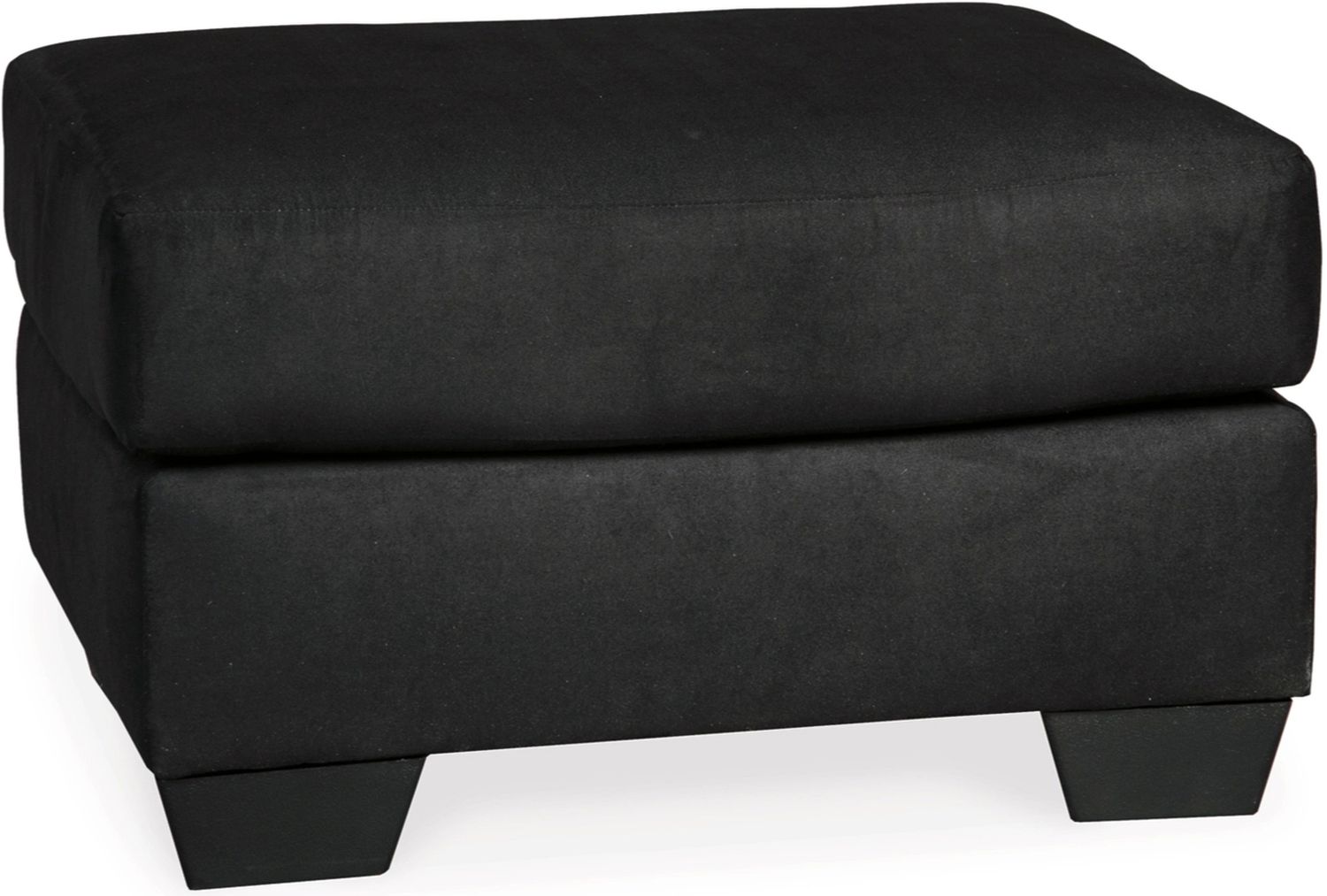 Darcy Chair and Ottoman In Black 75008U3