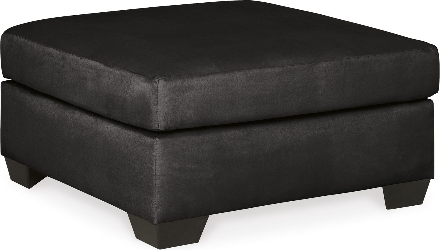 Darcy Chair and Ottoman In Black 75008U3