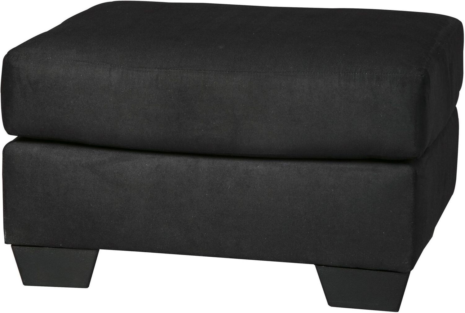 Darcy Chair and Ottoman In Black 75008U3