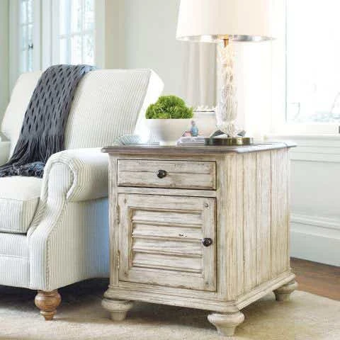 Weatherford Cornsilk Chairside Table 75026