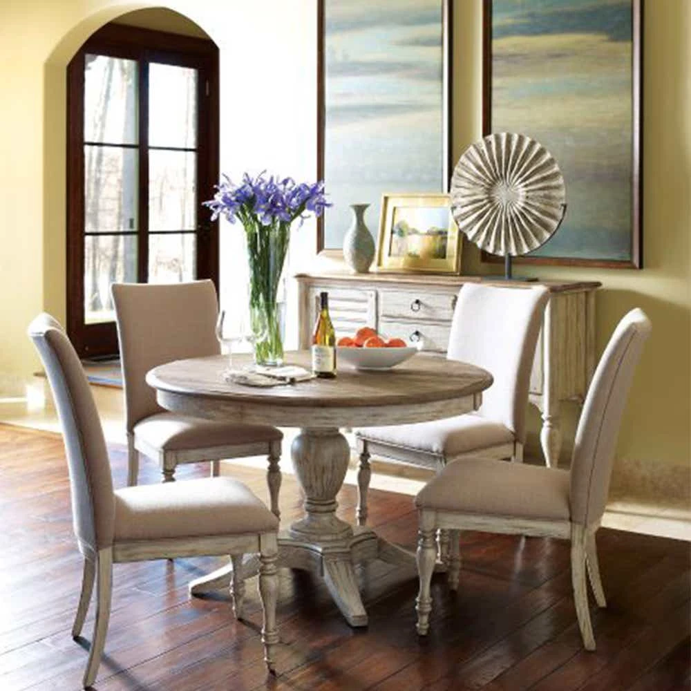 Weatherford Cornsilk Milford Round Dining Table 75052P