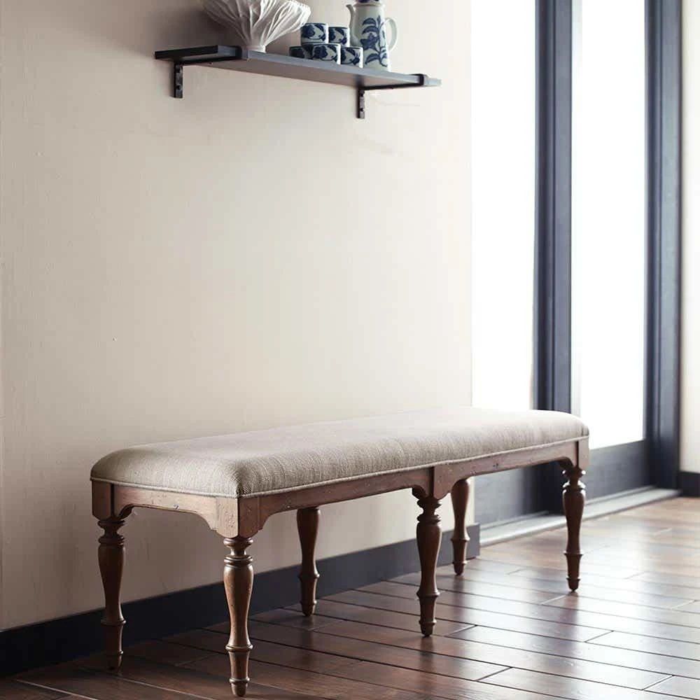 Weatherford Cornsilk Belmont Dining Bench 75068