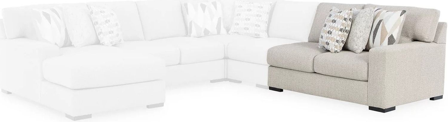 Laurelgrove 4-Piece Sectional with LAF Chaise In Pebble 75105S1