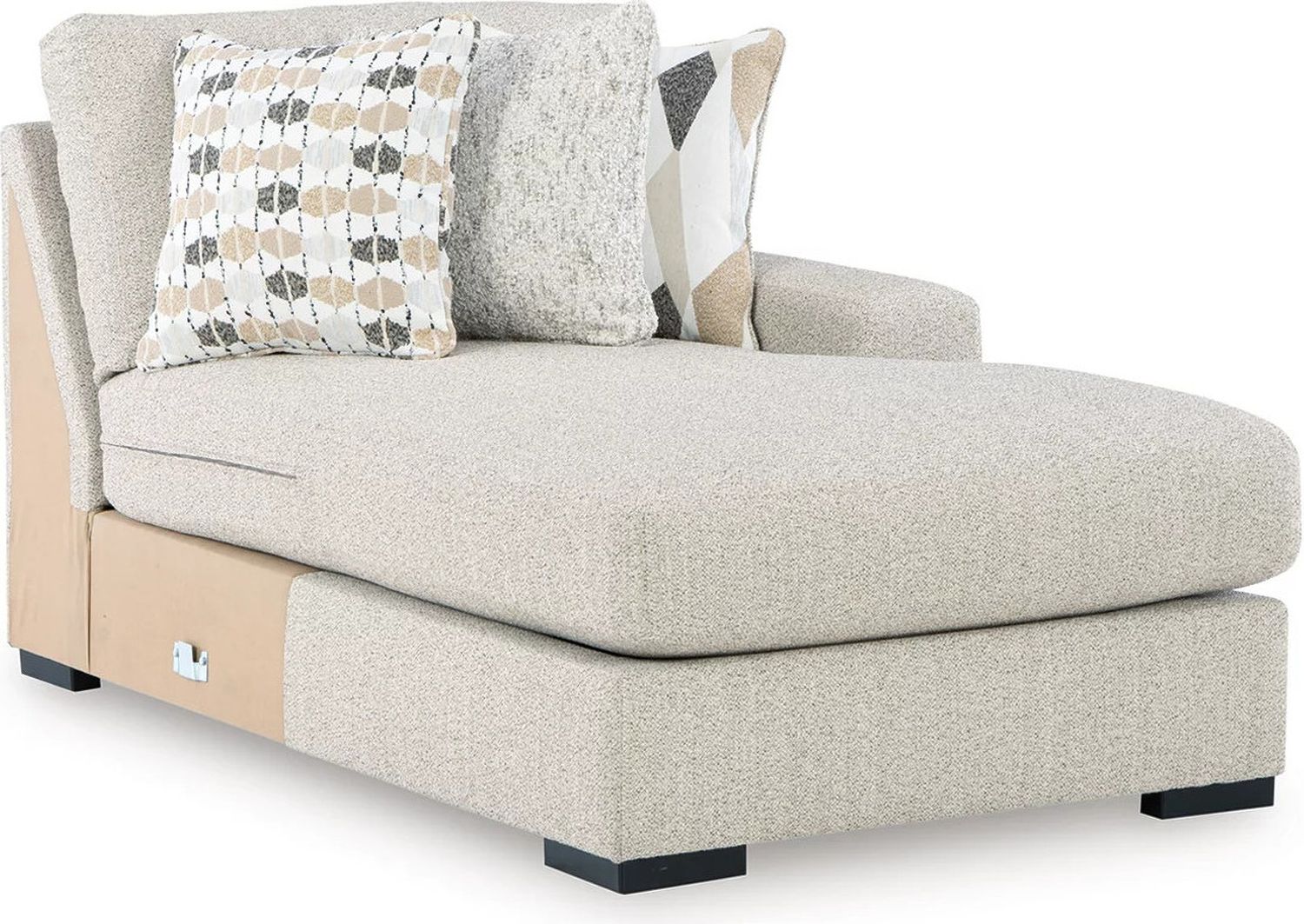 Laurelgrove 5-Piece Sectional with RAF Chaise In Pebble 75105S12