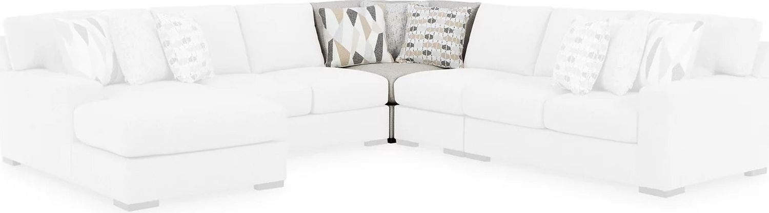Laurelgrove 4-Piece Sectional with RAF Chaise In Pebble 75105S2