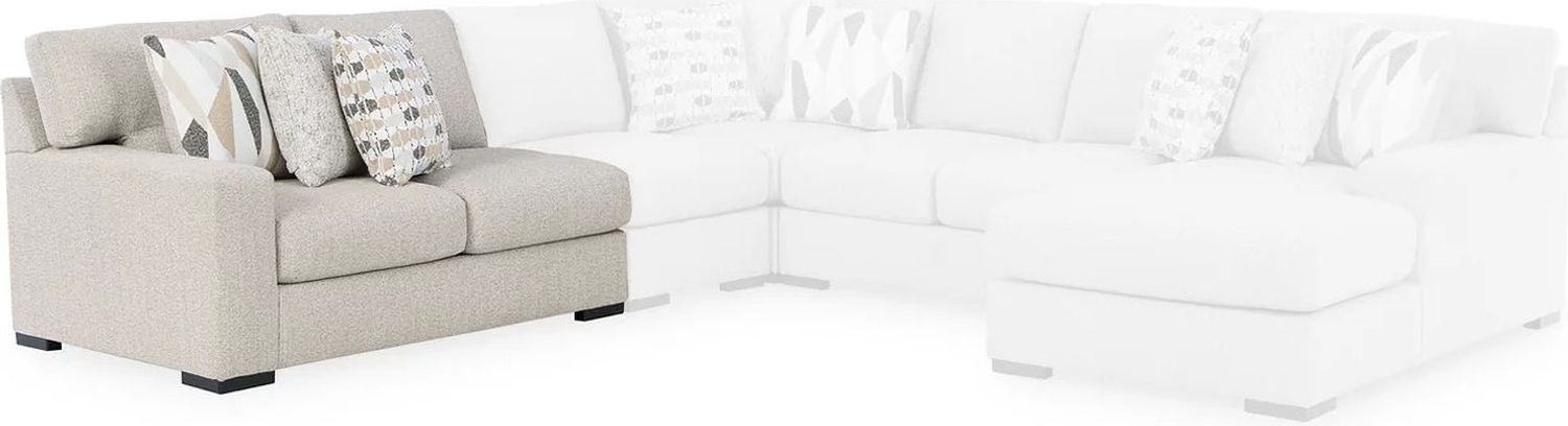 Laurelgrove 4-Piece Sectional with RAF Chaise In Pebble 75105S2