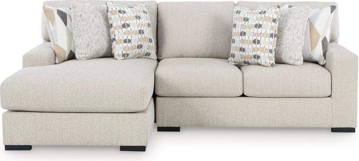 Laurelgrove 2-Piece LAF Sectional Sofa Chaise In Pebble 75105S4