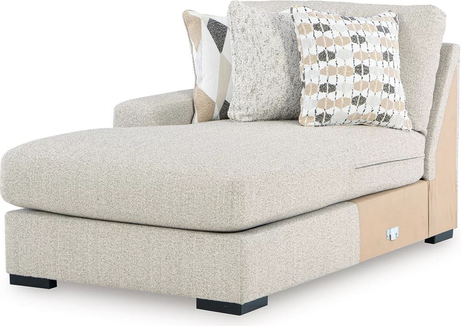 Laurelgrove 3-Piece Double Chaise Sectional In Pebble 75105S7