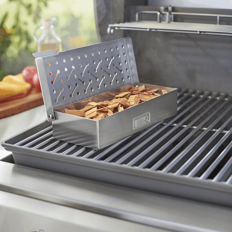 Smoker Box - Weber Q 200/2000 & larger gas grills view 2