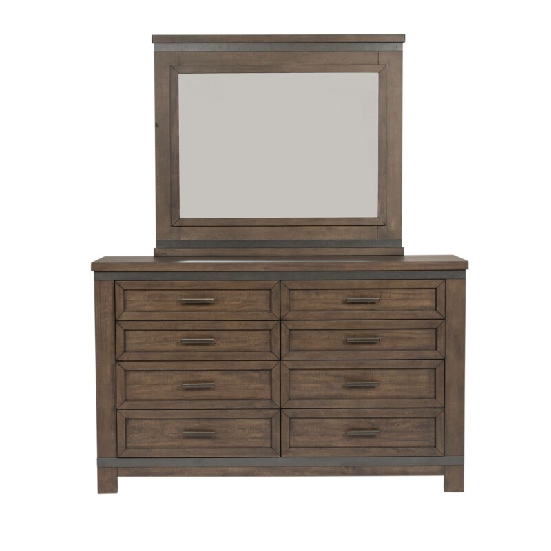 Thornwood Hills King Two Sided Storage Bed, Dresser & Mirror, Chest, Night Stand 759BRK2SDMCN