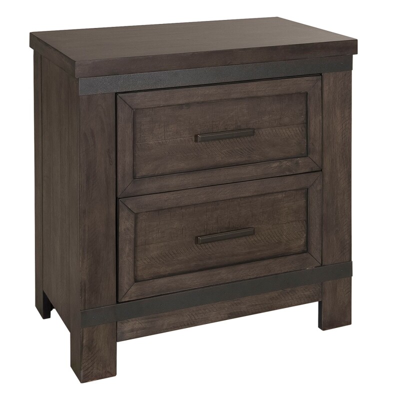 Thornwood Hills Queen Panel Bed, Dresser & Mirror, Night Stand 759BRQPBDMN
