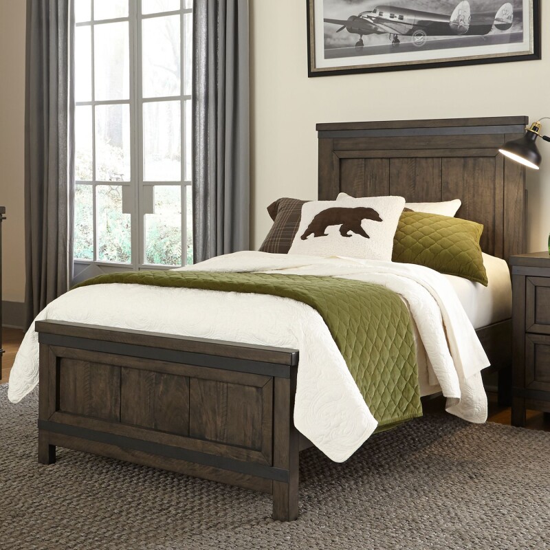 Thornwood Hills Twin Panel Bed 759YBRTPB
