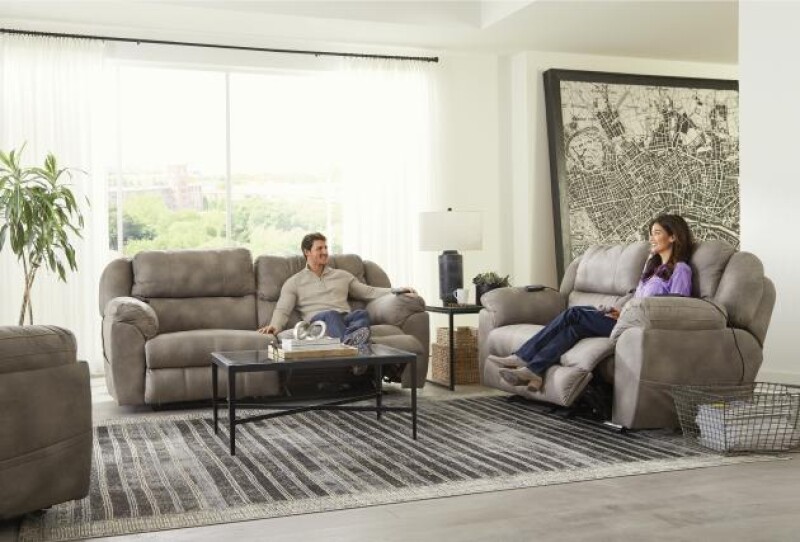Flynn 245 Pwr Head w/Lumb Pwr Lay Flat Rec Sofa w/Dual Heat & Massage 762451