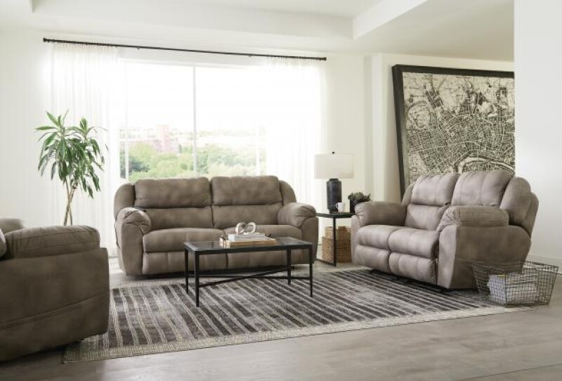 Flynn 245 PwrHead w/Lumb Pwr LayFlat Rock Loveseat w/Dual Heat&Massage 7624526