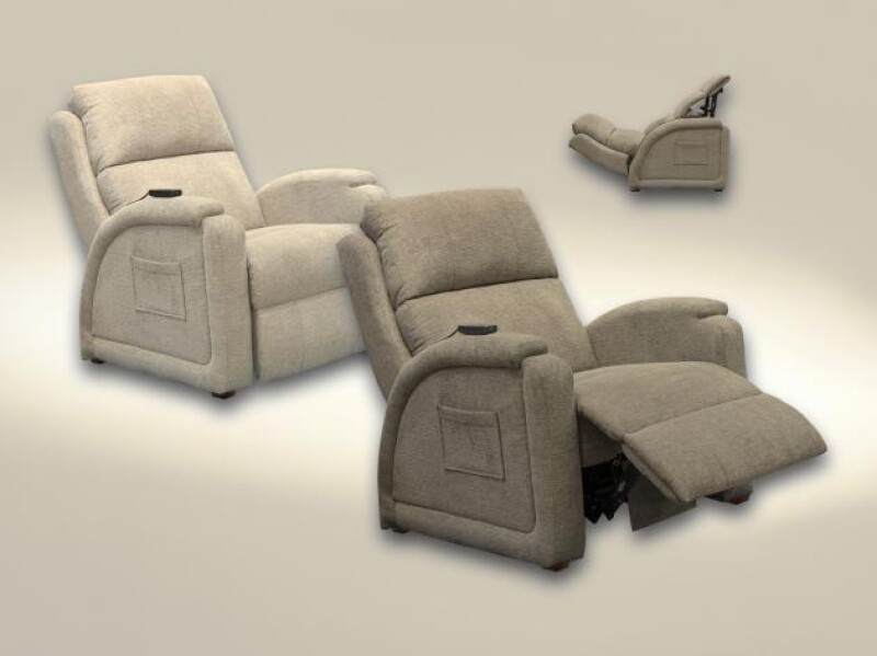 Nirvana 4537 Power Headrest Power Lay Flat Recliner w/Lumbar/Dual Motor/Zero Gravity 7645377