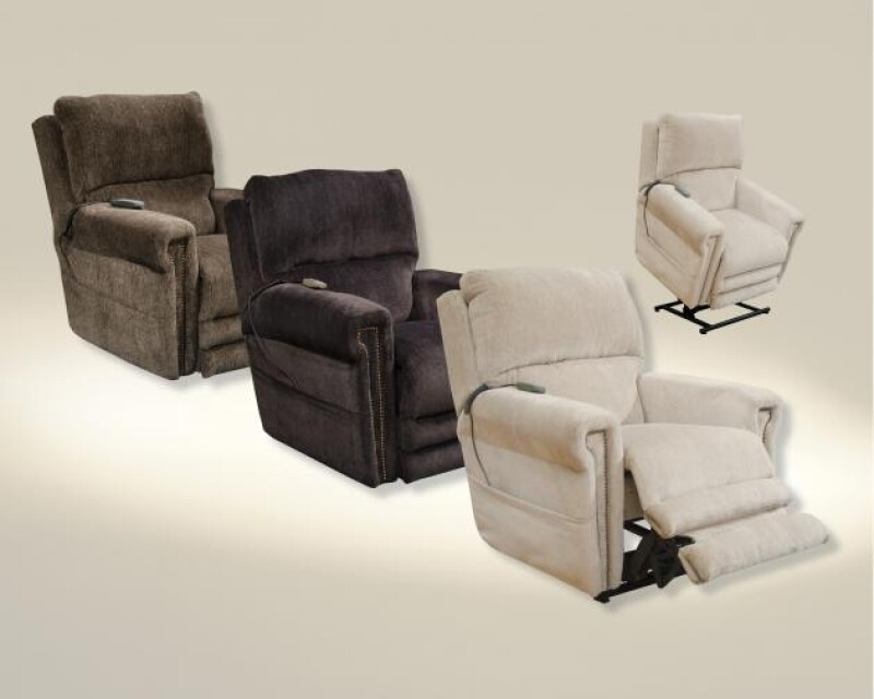 Warner 4862 Power Headrest w/Lumbar Power Lay Flat Recliner 764862