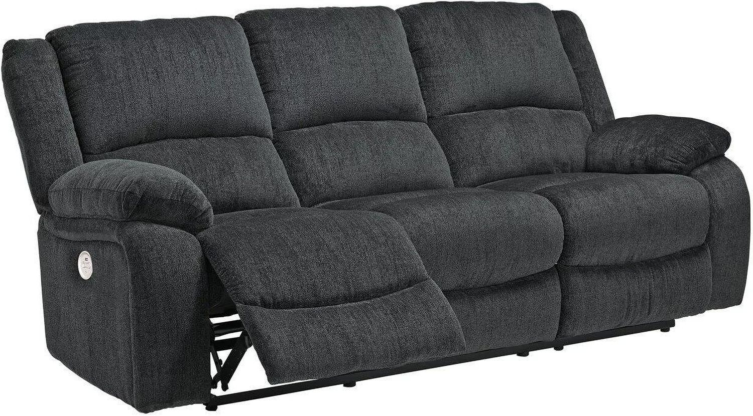 Draycoll Power Reclining Sofa In Slate 7650487