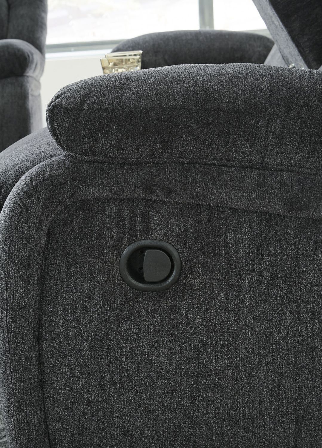 Draycoll Double Reclining Loveseat With Console In Slate 7650494