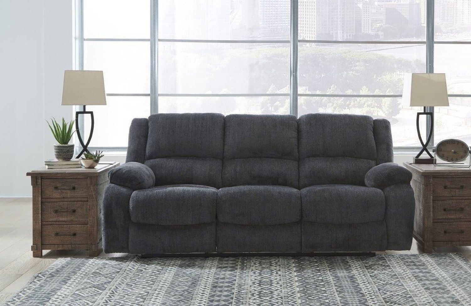 Draycoll Reclining Living Room Set In Slate 76504U1