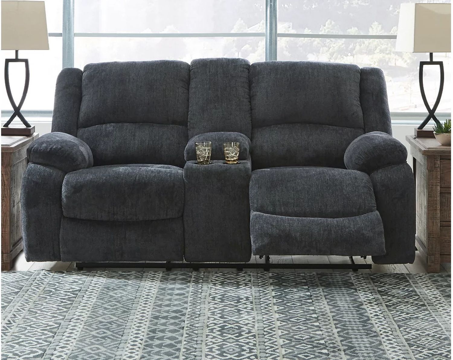 Draycoll Reclining Living Room Set In Slate 76504U1