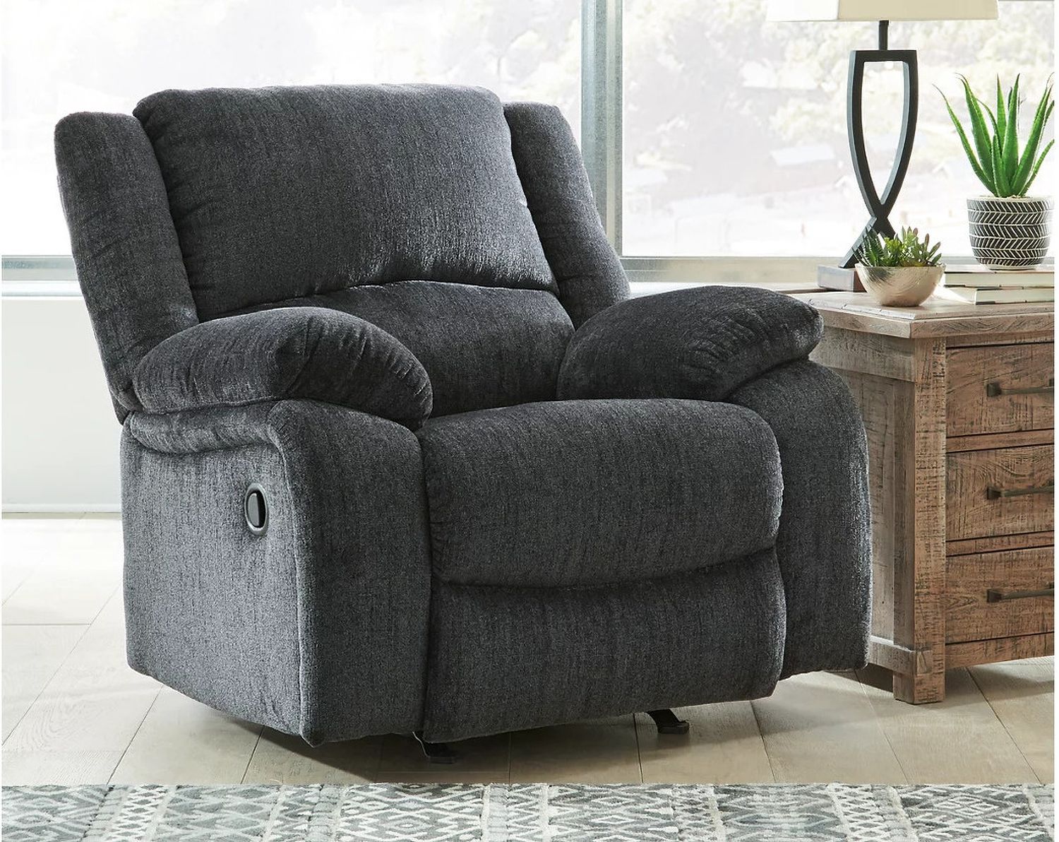 Draycoll Reclining Living Room Set In Slate 76504U1