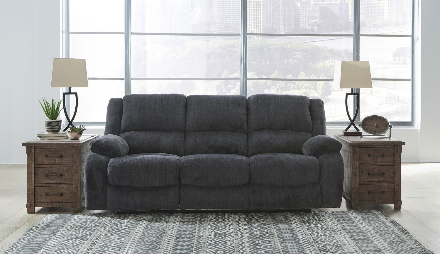 Draycoll Reclining Living Room Set In Slate 76504U1