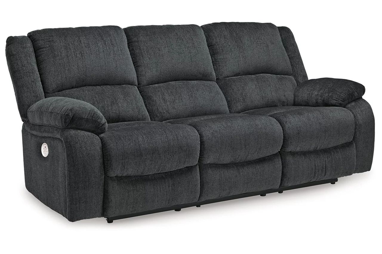 Draycoll Power Reclining Living Room Set In Slate 76504U2