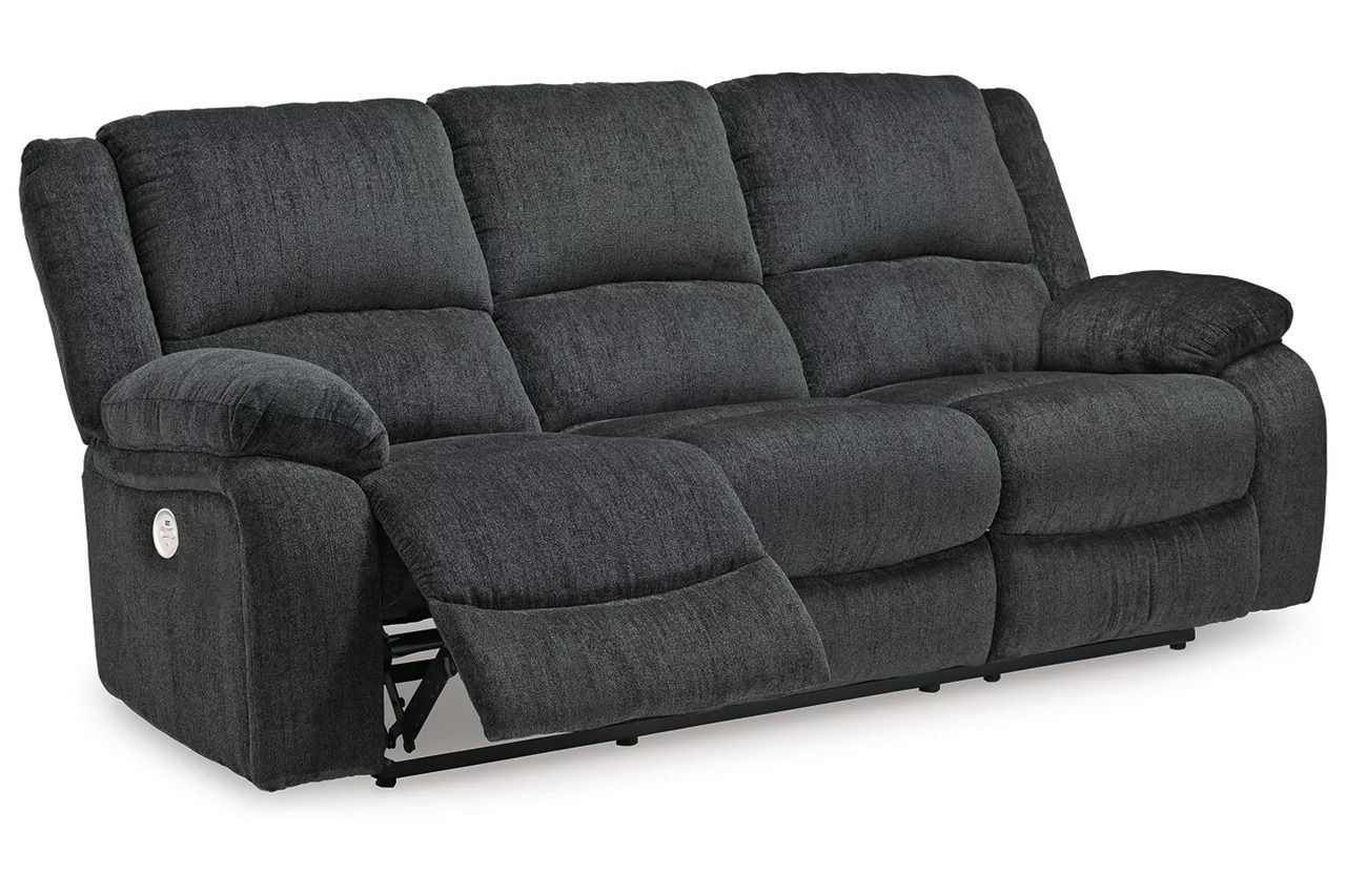 Draycoll Power Reclining Living Room Set In Slate 76504U2