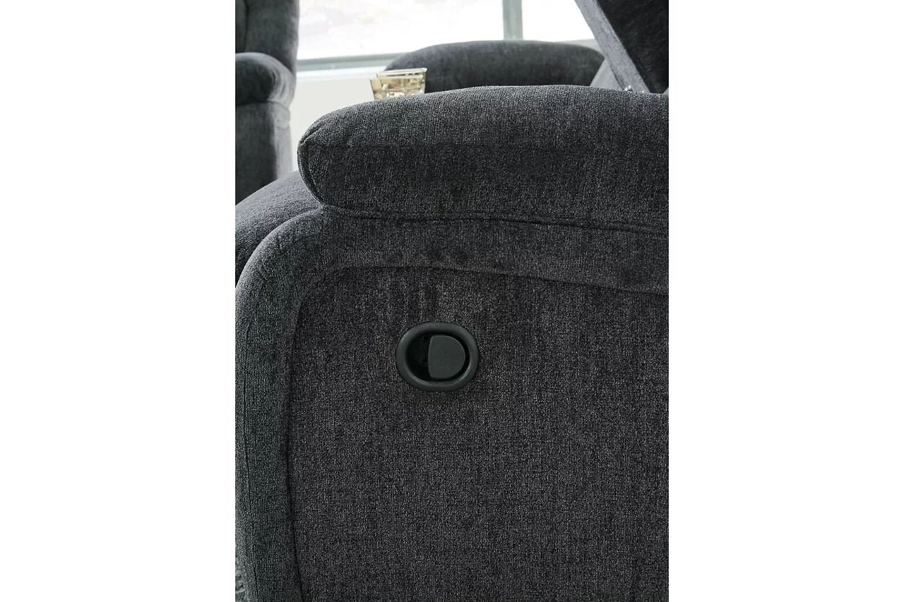 Draycoll Power Reclining Living Room Set In Slate 76504U2