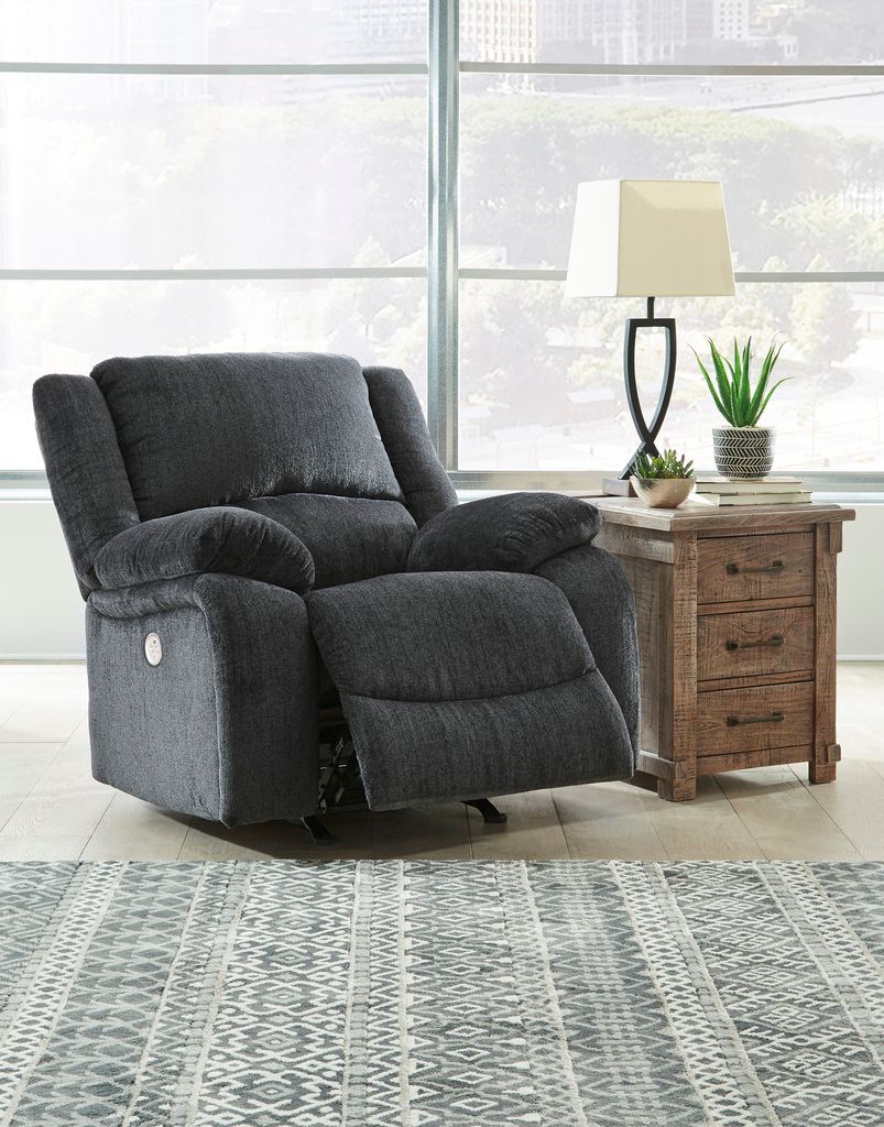 Draycoll Power Reclining Living Room Set In Slate 76504U2