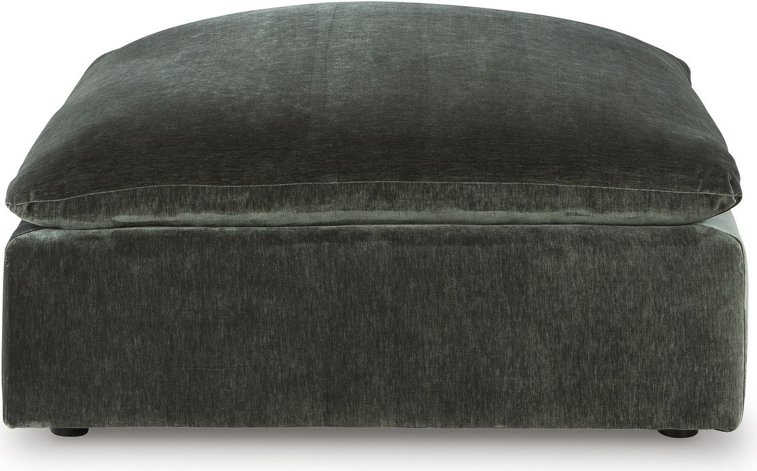 Carriage View Oversized Accent Ottoman In Jade 7800108