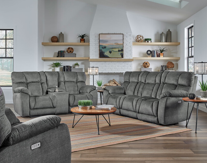 Wild Card Power Headrest Double Reclining Sofa w/ Dropdown Table 78763P