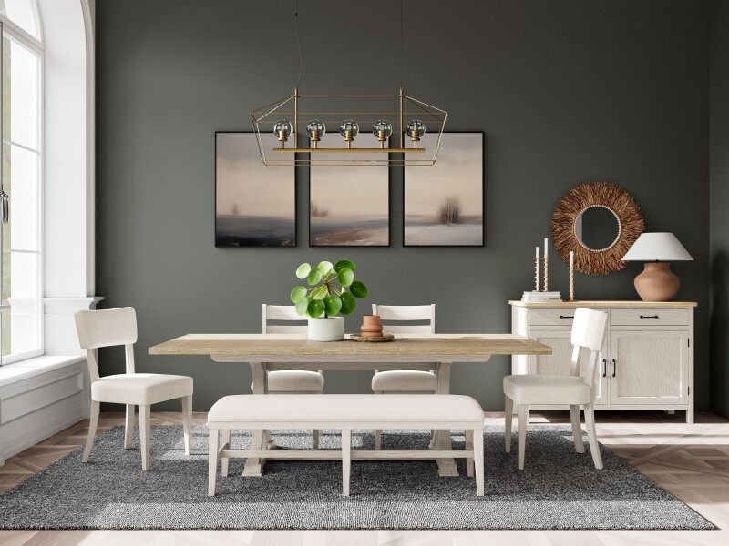 Glenndale 58" Uph Dining Bench 1in 79455