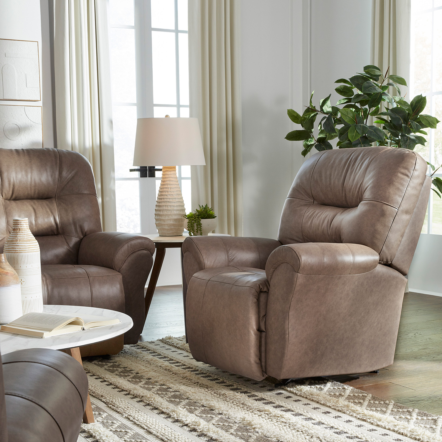 Unity - Medium-sized, Transitionally Styled Recliner - 7NP34LU 7NP34LU